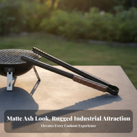 Long Tongs with Wood Handle