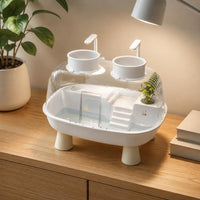 Natural Turtle Tank Climbing Ramp Water-Land Habitat Turtle Habitat Built-In