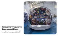 Inflatable Panoramic Air Enclosure 360° Panoramic View Clear Panoramic Air Enclosure Waterproof Clear Inflatable Igloo for Event Planners, Adults