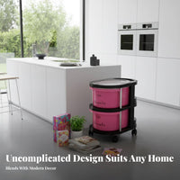 Multi-Tier Organizer with Drawers Mobile & Portable Rolling Multi-Drawer Trolley