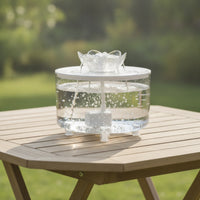 Pet Water Drinking Station USB-Powered Cat Water Drinking Station Transparent for Cats, Small Pets, Tabletop, Countertop