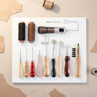 Leather Hand Sewing Kit Handmade Leatherworking Tools for Beginners