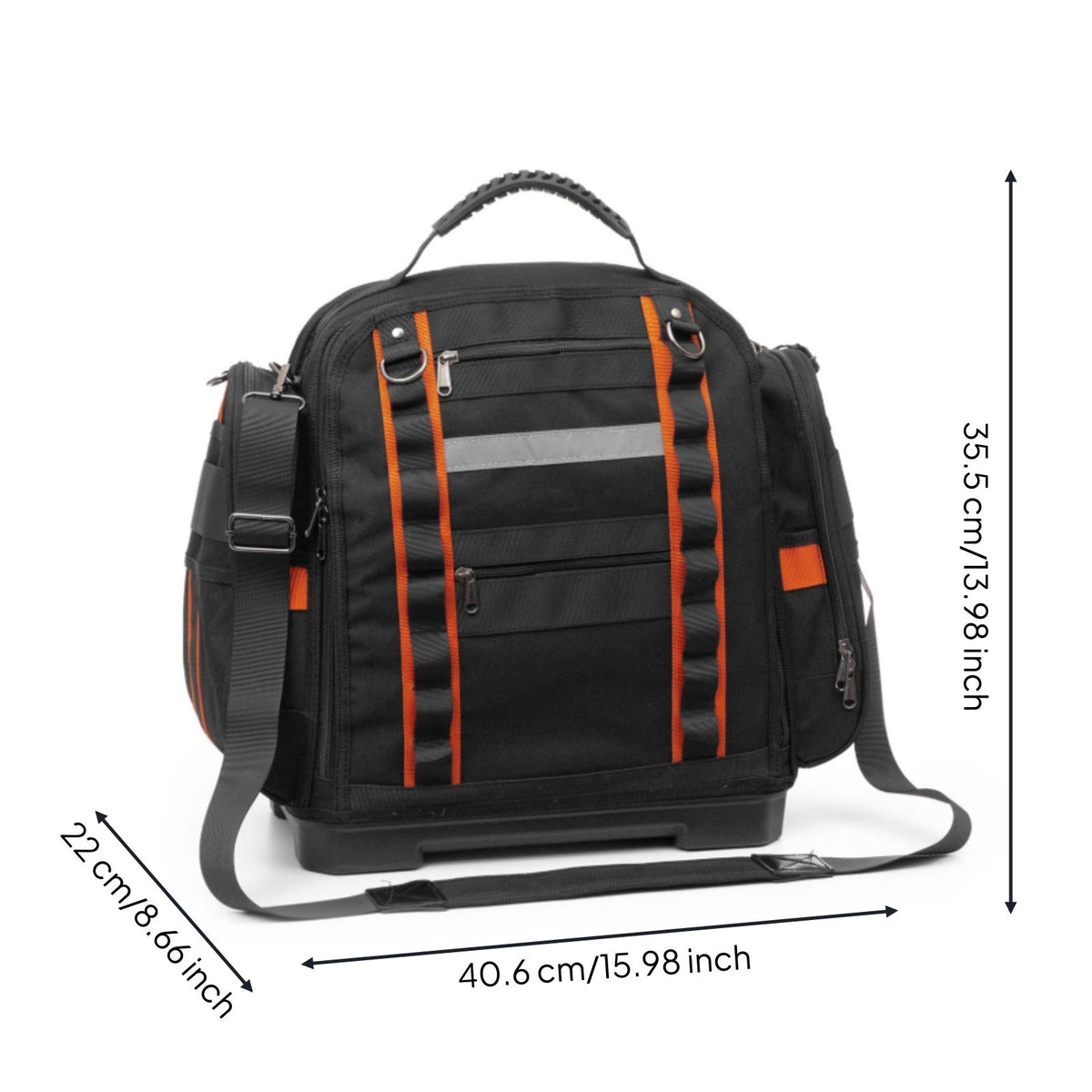 Heavy Duty Tool Bag Thickened Portable Tool Bag Rigid Bottom for Garage