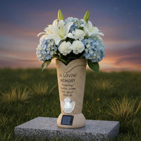 Angel Memorial Vase in Loving Memory Angel Grave Vase Weather Resistant