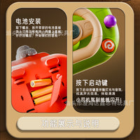 婴儿方向盘玩具模拟仿真驾驶声光玩具宝宝早教益智方向盘玩具批发