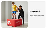 4 Pieces Stackable Foam Plyo Box Set Adjustable Height Soft Plyometric Box Shock-Absorbing Long-Lasting Construction