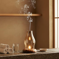 Glass Incense Burner Easy to Clean Glass Aroma Lamp Gift Idea