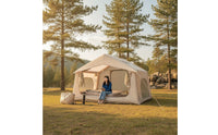 Elevated Inflatable Tent Spacious Cabin Tent Quick Setup Windproof for Backyard