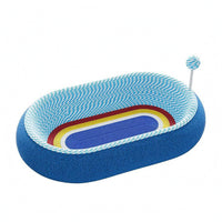 Feline Scratcher Nest Woven Kraft Paper Rope Feline Scratcher Bed Raised Rim