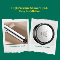 304 stainless steel high-pressure shower