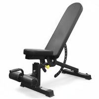 Bench with Leg Rollers Commercial Padded Weight Bench Steel Frame