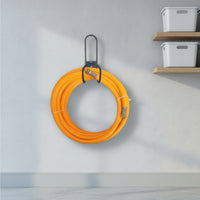 2 Pieces Wall-Mounted Hose Storage Space Saving Holder Rust Proof for Shed
