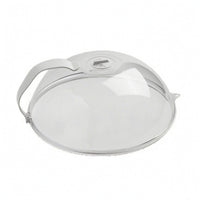 Microwave Splatter Guard Vented Food Cover with Handle Easy Grip for Meal Prep