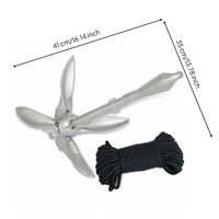 Inflatable Boat Anchor 3.2 Kg Galvanized Boat Anchor for River, Harbor