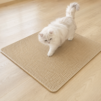 Pet Mat, Cat Litter Scatter Prevention Mat, Washable, Odor Resistant, Double Layer Structure, Non-Slip, Thick Fabric