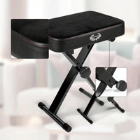 Adjustable Piano Bench Compact Piano Bench with Padded Seat Heavy-Duty Furniture for Students