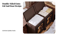foldable Cabinet with casters Large Capacity for Closet, Renters, Parents