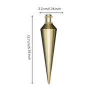Brass plumb plumb weight, sturdy measuring tool, suitable for construction and woodworking, oxidation-resistant, easy to keep.