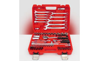 Mechanics Tool Set 82-Piece Socket and Ratchet Set Alloy Tool Steel Tool Kit with Carrying Case for Home Mechanics, Auto Repair, Car Maintenance