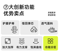 按压式充气腰垫长途坐飞机旅行腰枕护腰靠垫腰托睡觉神器高铁便携