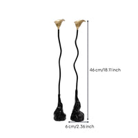 2 Pieces Candlestick Holder with Wavy Stem Elegant Candle Centerpiece Sleek