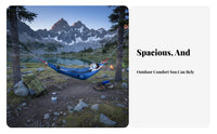 Outdoor Ice Silk Mesh Hammock, Wide Single Anti-Rollover, Camping & Outdoor Dining, Child Mesh Hammock, Random Color