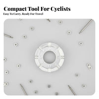 Cycle Spoke Wrench Multi-Size Bike Wheel Truing Tool Compact Design