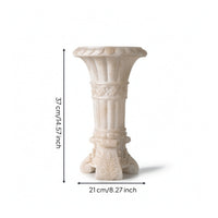 Column Vase Antique Style Pedestal Vase Classical for Home Decorators, Florists
