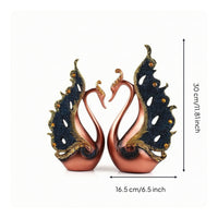 Peacock Figurines Ornate Peacock Figurine Tabletop Resin Figurines for Living Room
