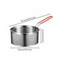 Deep Fry Basket Multi-Functional Deep Fryer Basket for Restaurant