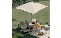 Protection Market Stall Umbrella Water Repellent Square Sun Umbrella UPF 50+ Outdoor Camping Sunshade Quick Setup for Street Vendors, Campers, Picnic, Patio, Garden