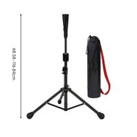 Batting Tee with Carrying Bag Adjustable Height Tripod Batting Tee Foldable Stand for Baseball Athletes, Coaches, Backyard, Training Workouts
