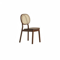 Cane Spine Chair Nordic Theme Household Furniture Woven Spinerest Minimalist Design for Hosts, Adults, Dining Room, Hotel, Cafe