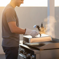 Square Grill Lid Easy to Clean Square Grill Dome Heavy Duty for Outdoor Grilling