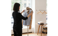 Half-Body Mannequin with Articulated Arms Sturdy textileCovered Dress Form with Metal Base Heavy Duty Mannequin Torso for Tailors