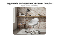 Armless Vanity Chair centersupport Support Upholstered Caster Chair Easy Assembly