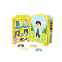 EVA Dress-up Game Book Illustrated Removable Clothes Book Colorful