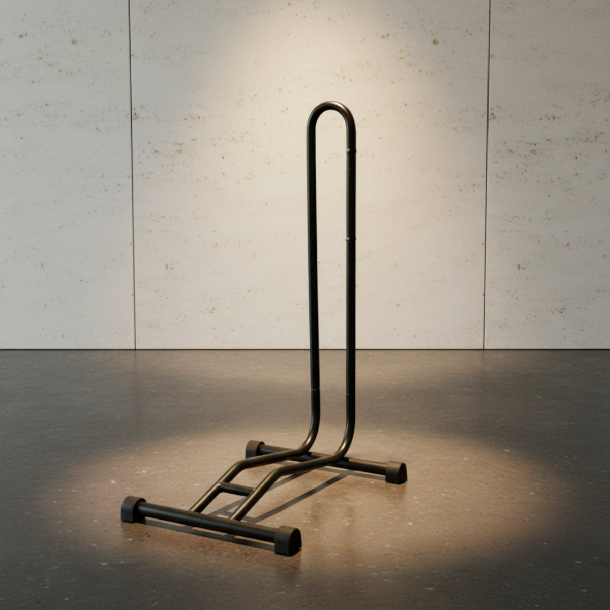 Space-Saving Upright Bike Floor Stand Indoor Floor Bike Stand Stable Freestanding Bike Rack Heavy-Duty for Home Storage