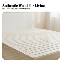 Floating Bed Frame Minimalist Design Bedroom Furniture Very Thin Headboard for Minimalists, Apartment Dwellers, Guest Room