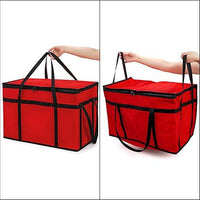 Large Capacity Foldable Insulated Cooler Bag with Handles for Picnic and Travel