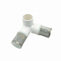 Triple Aquarium Connector PVC Aquarium Strainer Fitting White T Tube Connector
