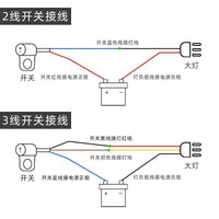 Aluminum Alloy Handlebar Switch for LED Headlight, Turn Signal, and Horn