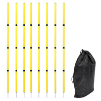 Soccer Training Poles Connectable Design Soccer Slalom Poles Versatile-Sport Basketball Training Markers for Gym