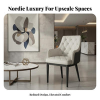Light Luxury and design Upholstered Shell Chair Modern Design Indoor Furniture Slim Metal Legs Sturdy Construction for Interior Designers, Office Professionals, Business Owners, Dining Room, Reception Area, Bedroom, perusing reading corner