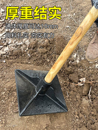 夯土器打夯锤重型夯土工具手动土地夯实机地面地基砸压实平地神器