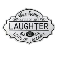 Wall Sign with Words Decorative Hanging Plaque Easy to Hang for Bathroom