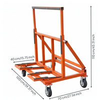 Foldable Flatbed Cart Space Saving Surface Hand Truck Commercial Use Folding Cart