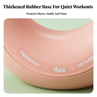 Soft Kettlebell Non-Slip Grip 4kg Kettlebell Ergonomic Handle Donut Weight for Women, Beginners, Home Gym, Workout