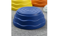 9 Pieces Balance Stepping Stones Molded Stepping Stones with Anti-Slip Base Toy Thickened Wavy for Children, Playroom