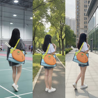 Two-wayCarry Tennis Tote Bag Multi-Functional Badminton Racket Bag Spacious Stylish for Practice Sessions